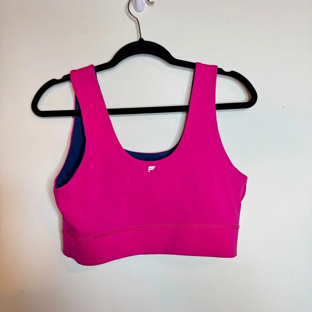 Reversible Pink and Blue Sports Bra Fabletics